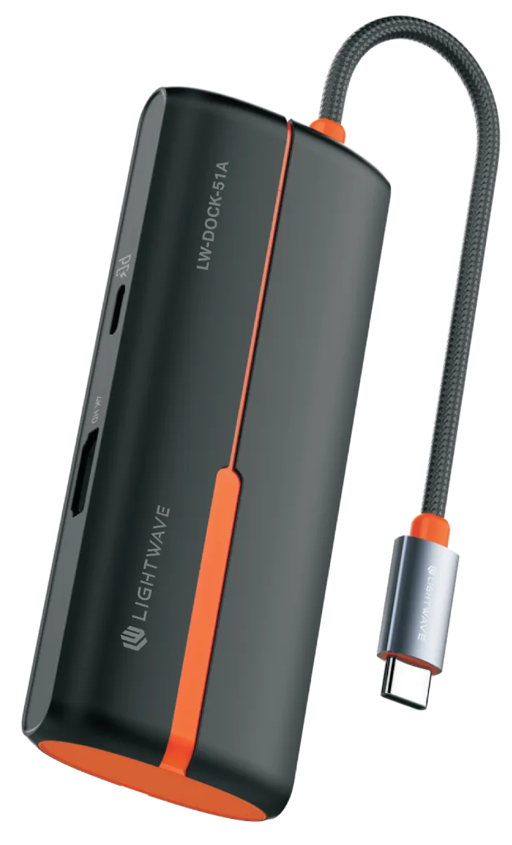 Lightwave LW-DOCK-51A USB-C 5 in 1 Docking Station