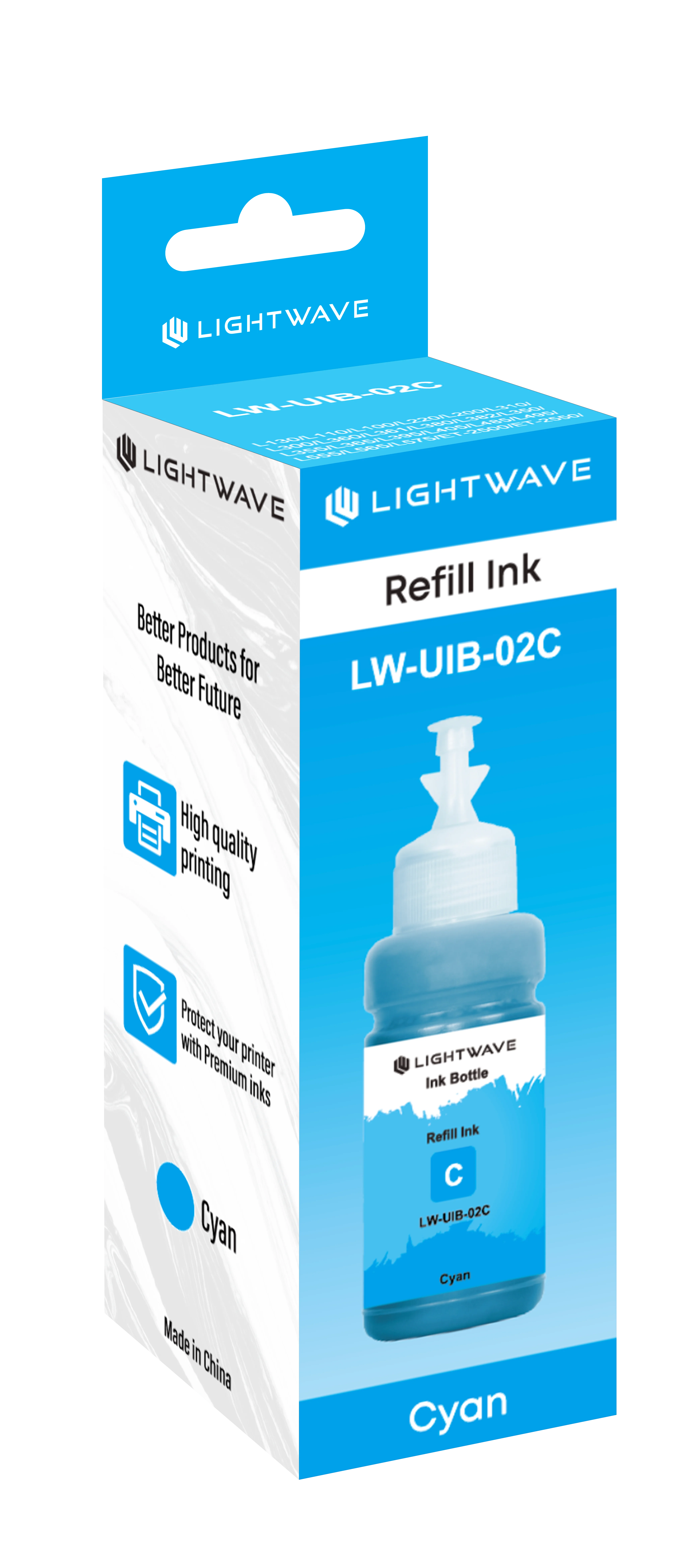 Lightwave LW-UIB-02C Ink Bottle (Cyan)