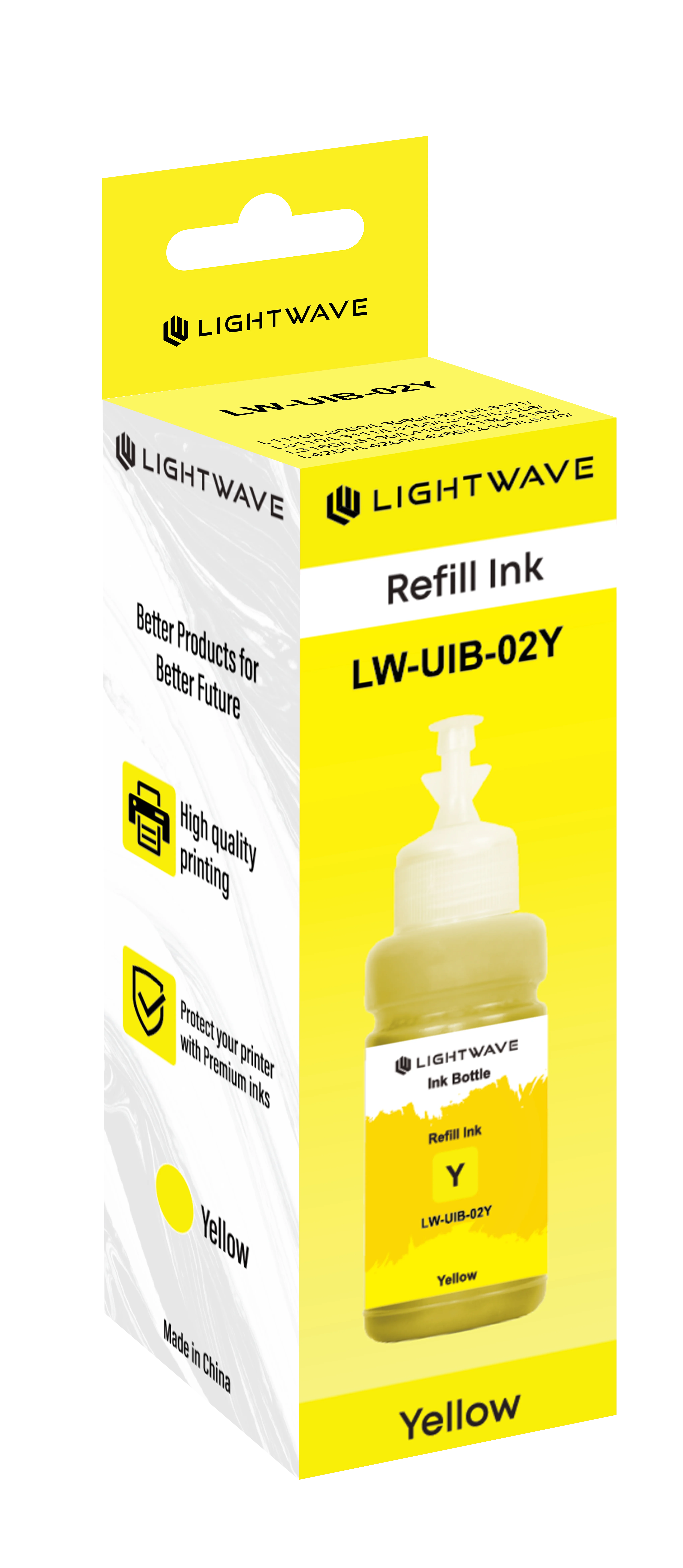 Lightwave LW-UIB-02Y Ink Bottle (Yellow)