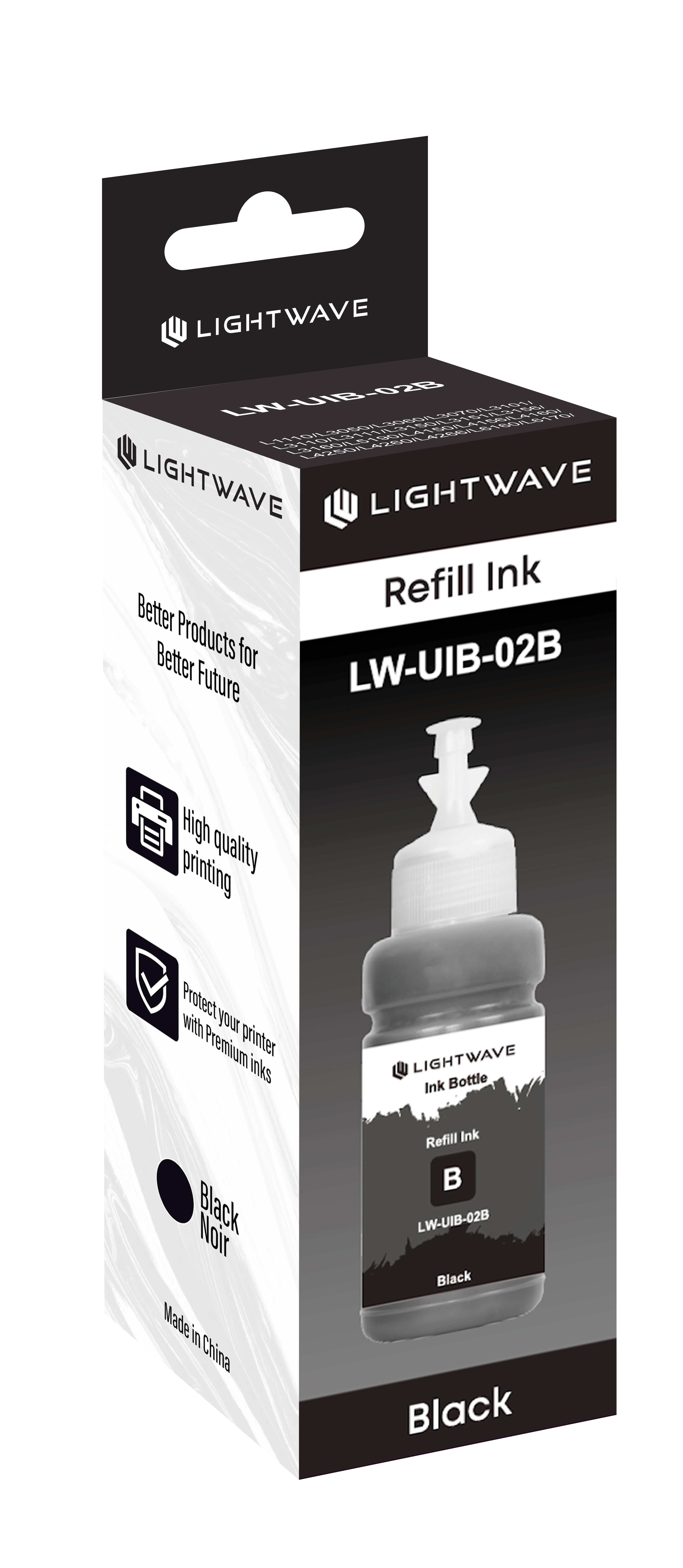 Lightwave LW-UIB-02B Ink Bottle (Black)