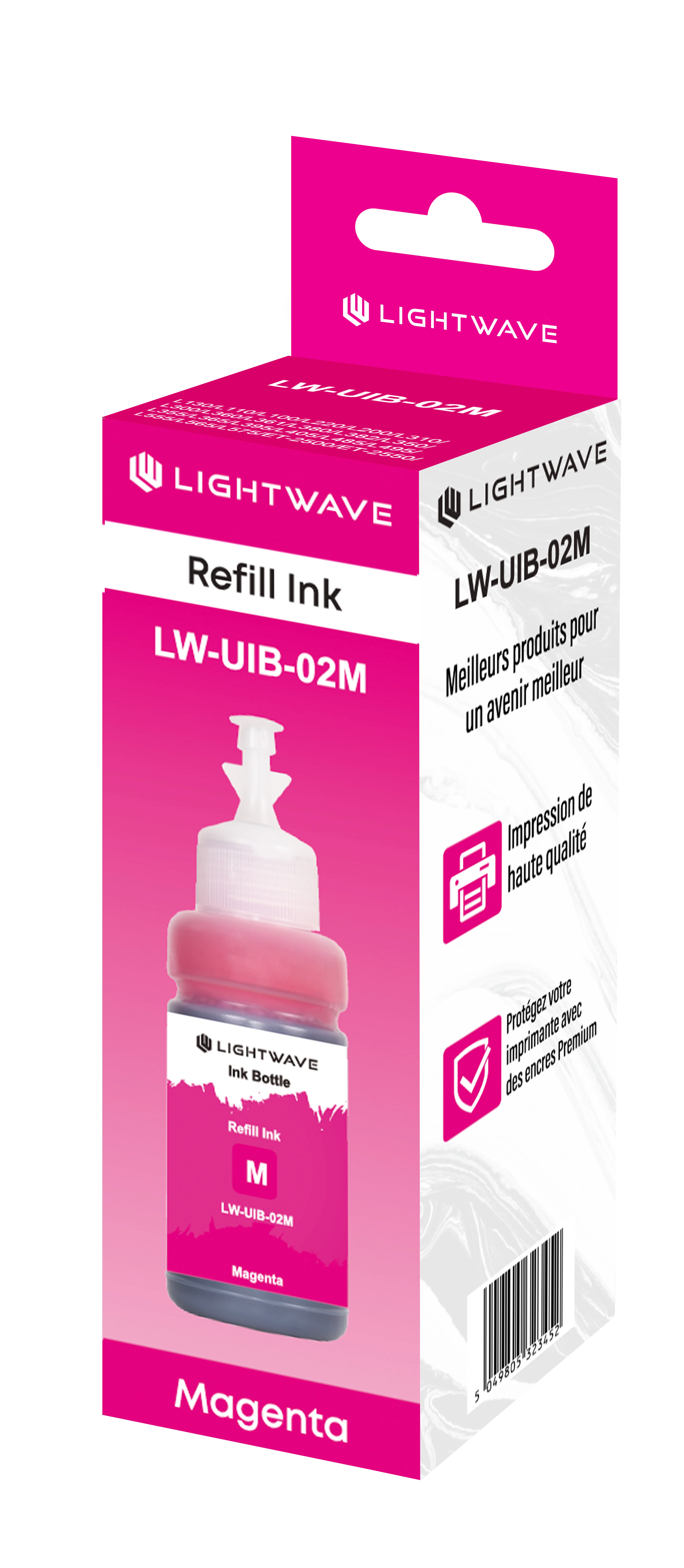 Lightwave LW-UIB-02M Ink Bottle (Magenta)